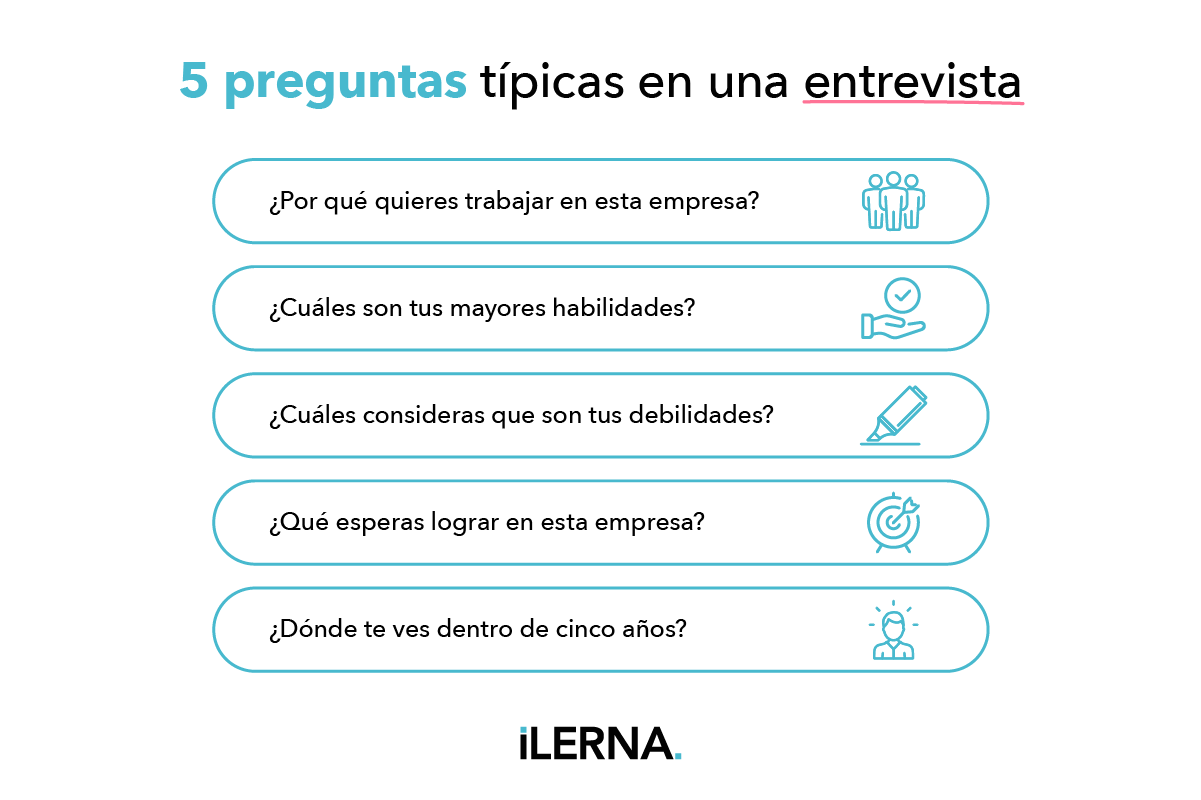 5 preguntas típicas en una entrevista de trabajo