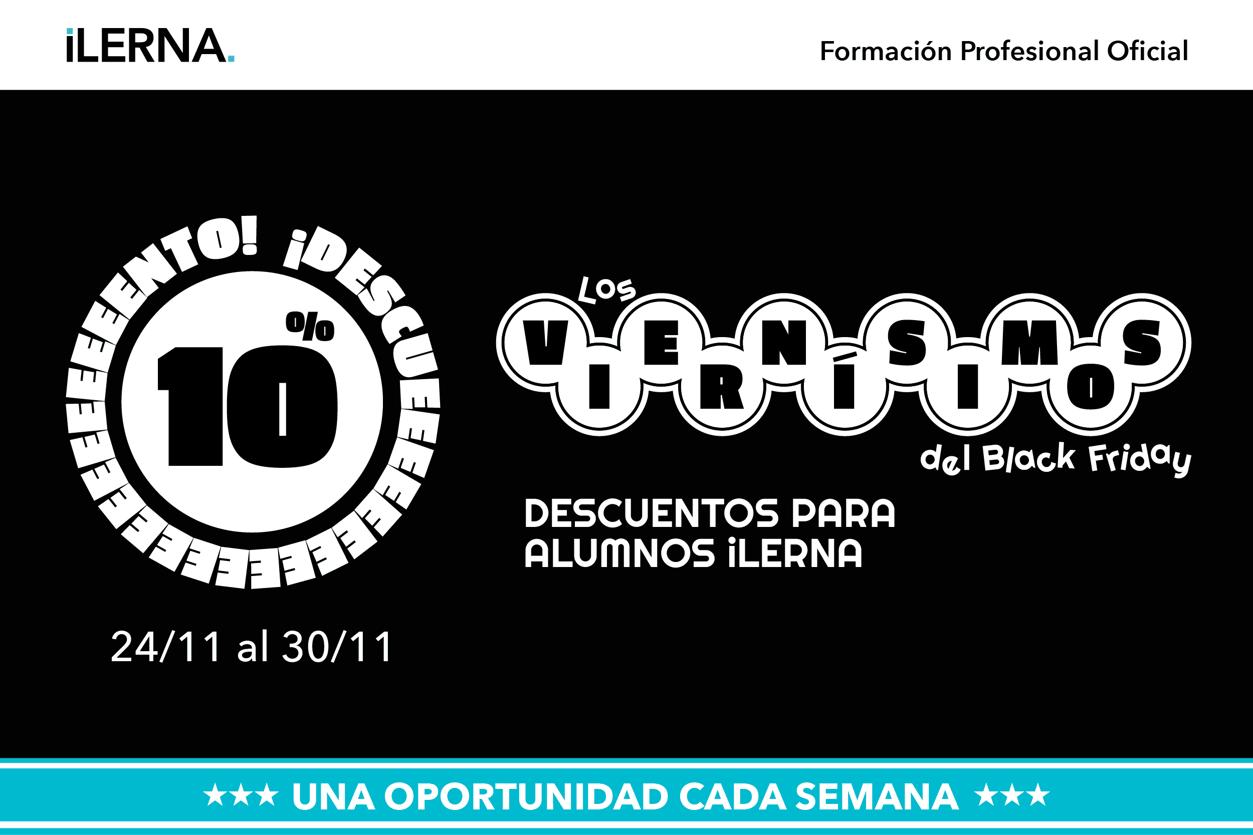 Descuentos de ILERNA Black Friday para nuestros alumnos