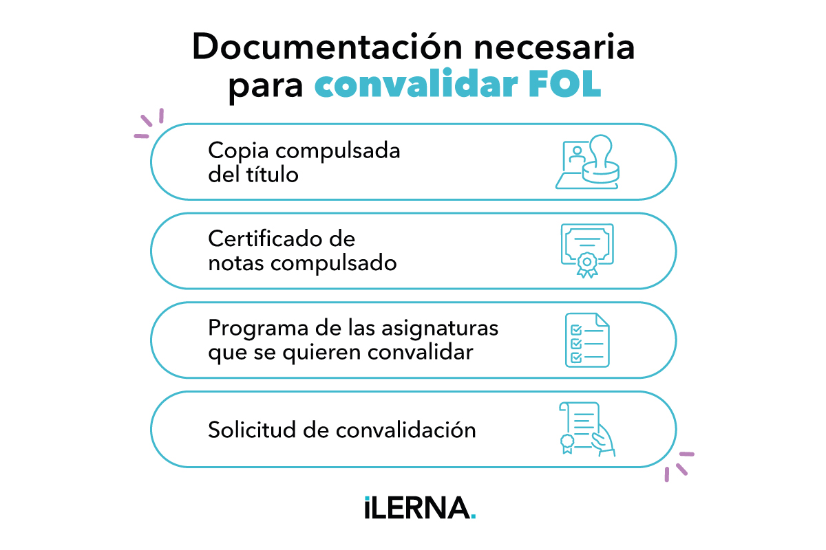 ¿Qué documentos necesitas para convalidar FOL (IPE)?