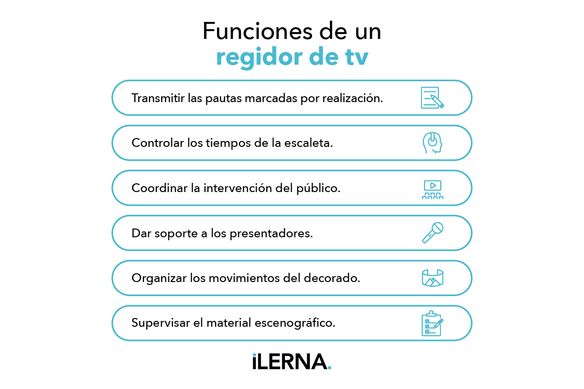 Funciones de un regidor de televisión