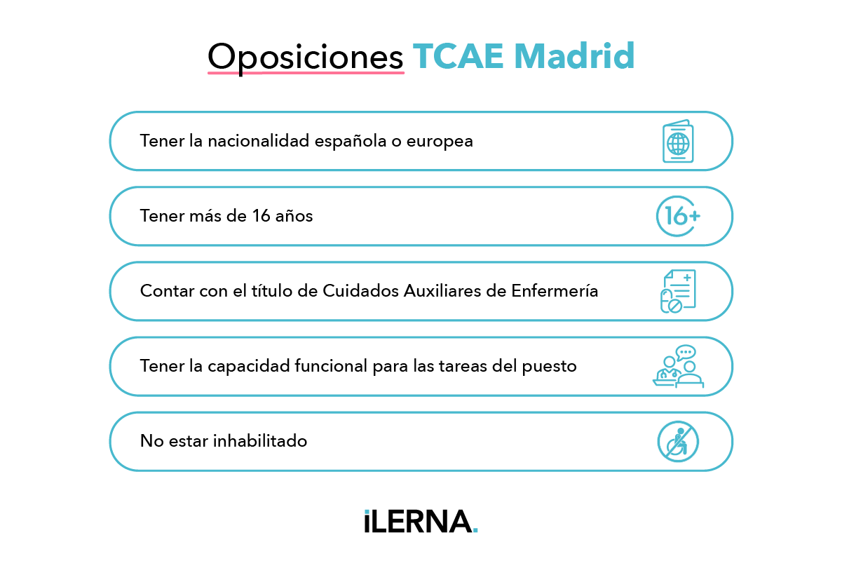 Requisitos para opositar como TCAE en Madrid
