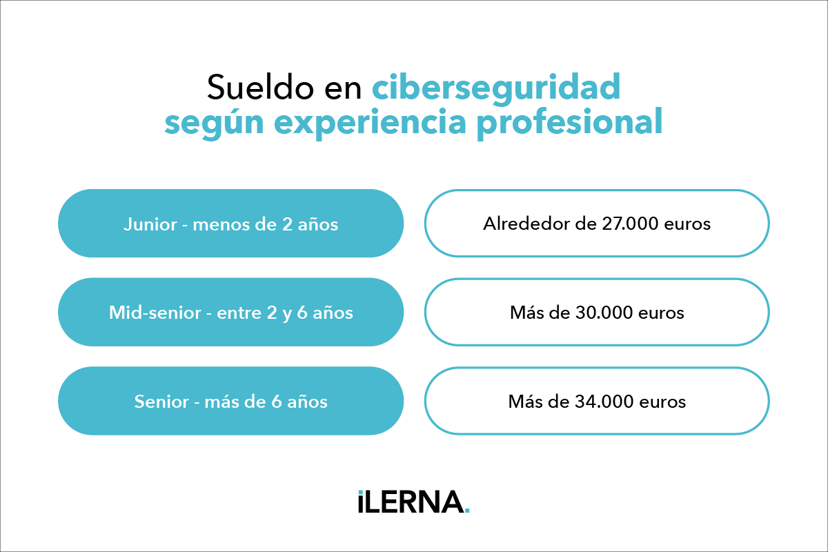 Ciberseguridad sueldo por experiencia profesional