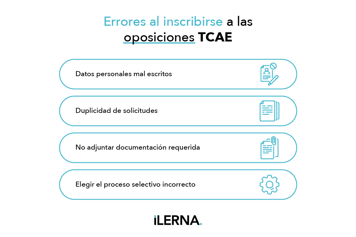 Errores comunes al inscribirse a las oposiciones de TCAE