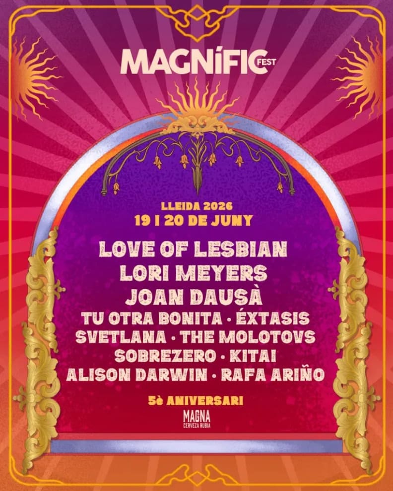 Cartel del festival de Lleida Magnífic Fest.