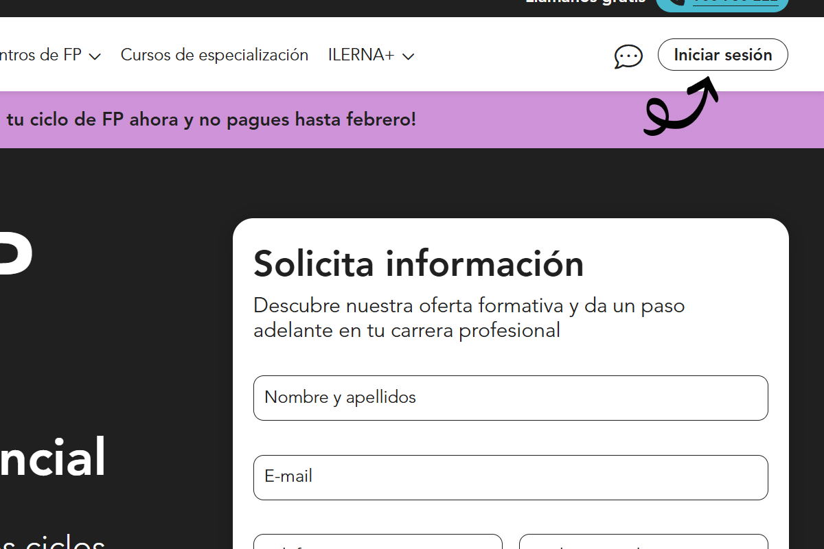 Acceso al Campus Virtual de ILERNA online