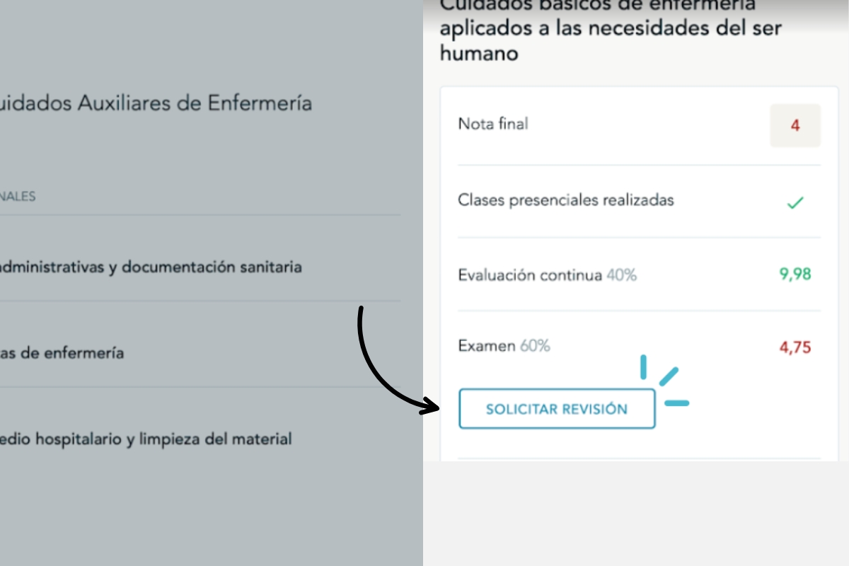Solicitar revisión de exámenes ilerna online