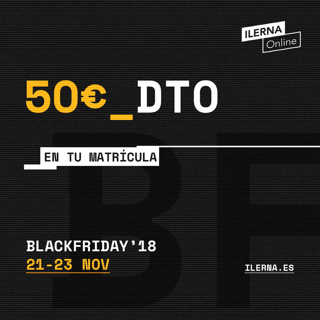 Matricúlate en ILERNA Online durante los días 21, 22 y 23 de noviembre y obtén un descuento de 50 euros