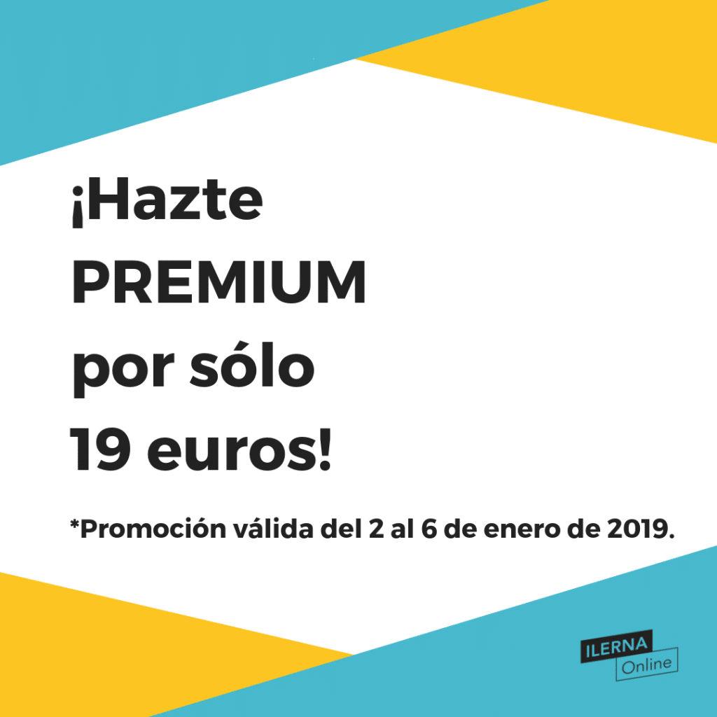 ¡Hazte PREMIUM por sólo 19 euros!