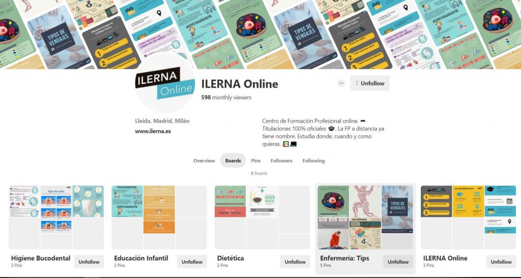 ¡Visita el perfil de ILERNA Online en Pinterest!