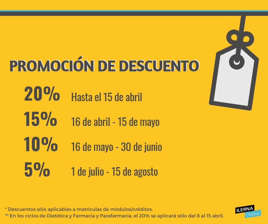 Promociones de matrícula para el curso 2018-2019
