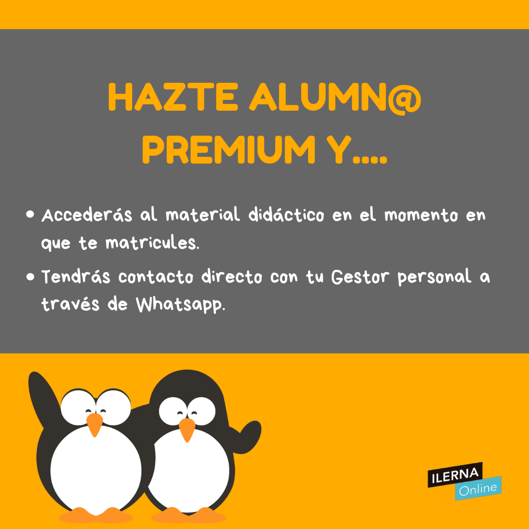 Ser alumn@ Premium tiene interesantes ventajas