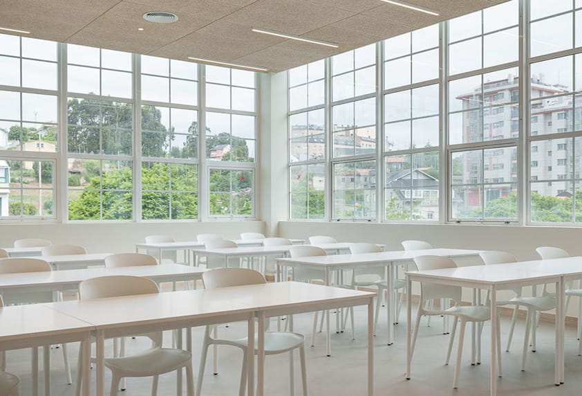 Zona de estudio del centro de FP iLERNA Open A Coruña