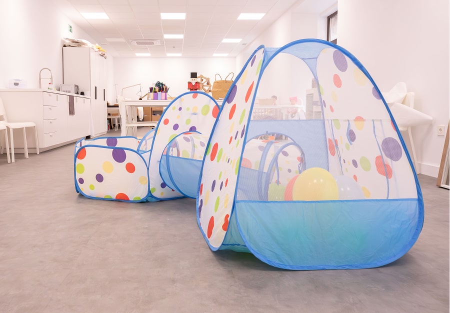 Aula adaptada para el ciclo de Educación Infantil de ILERNA Valladolid.