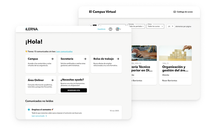 Pantallas de la Demo de iLERNA Online